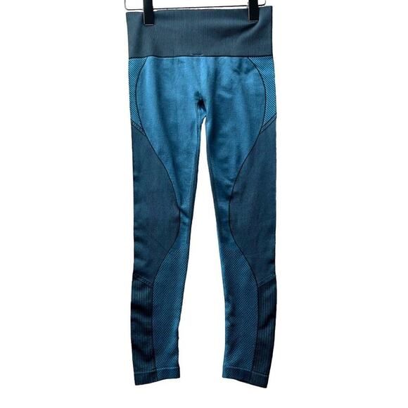 MONO‎ B Women's Green High-Waist Multi-Pattern Seamless Leggings Sz S - Picture 2 of 6